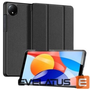 Maciņš grāmata Dux Ducis Xiaomi Redmi Pad SE 8.7 Domo Series Tri-fold Stand PU Leather Tablet Cover Black
