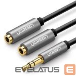 Üleminek Ugreen  3.5mm Aux Stereo Audio Splitter Cable with Braid 20cm Black
