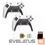 Gaming console GameBox  HY01 64bit Retro 20K Game 4K Hdmi stick console / Android Box x2 wireless controllers White