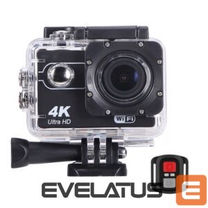 Digitālā fotokamera iWear  K1 Ultra HD 4K 16Mpix Wi-Fi Sport Camera with 2'' LCD Remote & 8x Fixation Set 