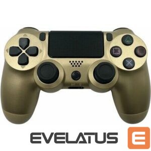 Kontrolieris GameBox  P4 Wireless Vibration Bluetooth Controller for Play Station 4 / PC / TV / TV Box Gold