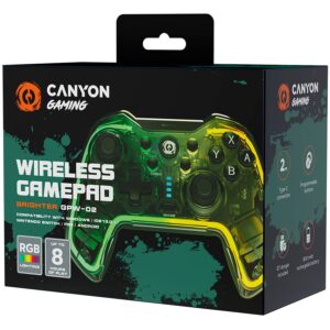 Controller Canyon  gamepad Brighter GPW-02 BT+Dongle Wireless Crystal Transparent