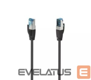 Kabelis Hama  Cat6a S/FTP - network cable, 5 m Black