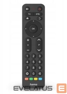 Cita datorprece Hama  UNIVERSAL TV REMOTE CONTROL 2in1 LARGE BUTTONS Black