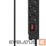 Üleminek Hama  Power strip (+ switch) Black PG connector Black