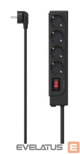 Parveidotājs Hama  Power strip (+ switch) Black PG connector Black