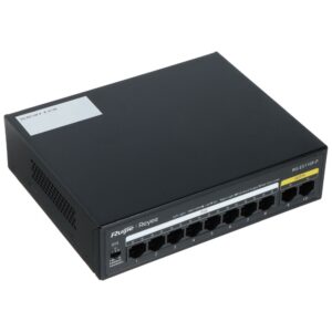 Mājas elektronika Ruijie  Komutators Ruijie RG-ES110F-P 8-Port 10/100Mbps PoE+  110W 2-Port 10/100Mbps Unmanaged 