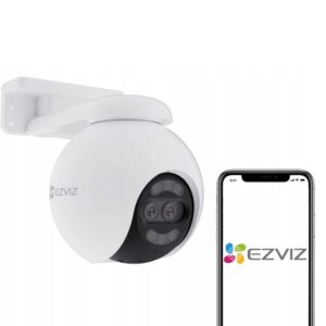 Videokaamera EZVIZ  Ezviz H80x Outdoor IP65 Dual lens 8MP+2MP 4K Camera Pan & Tilt 360 MicroSD / Night vision White 