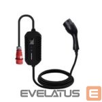 Автомобильные аксессуары iLike  EV Charge Portable Type 2 Charger 5m Adjustable 10A–32A 22 kW 3-Phase IP66 Black 