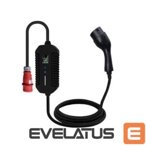 Car accessories iLike  EV Charge Portable Type 2 Charger 5m Adjustable 10A–32A 22 kW 3-Phase IP66 Black 