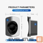 Automobilių priedai iLike  EV Charge EV025 Type 2 Charging Cable Wall Holder Compact Wall Hook Organizer 