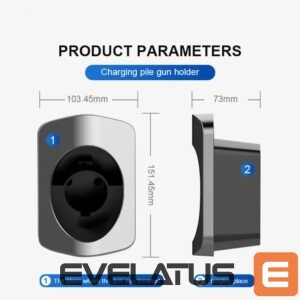 Car accessories iLike  EV Charge EV025 Type 2 Charging Cable Wall Holder Compact Wall Hook Organizer 