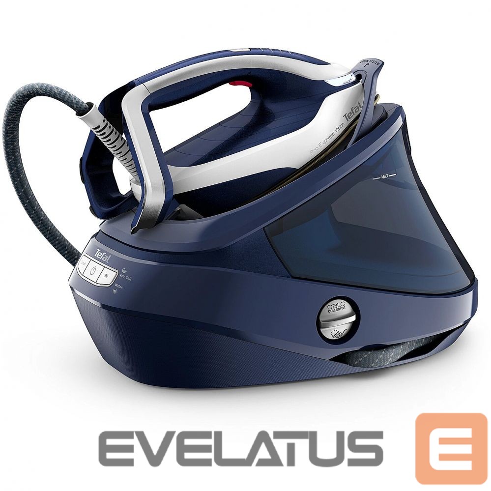 Triikrauad TEFAL Steam Station GV9812 Pro Express 3000 W, 1.2 L, 8.1 bar, Auto power off, Vertical steam function, Calc-clean function, Blue, 180 g/min