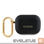 Dėklai ausinėms Guess Apple AirPods Pro 2 PU Grained Classic Logo Case Black