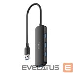 Ruuterid Cudy  UH40A PortMate USB-A to 4-Port USB 3.0 Hub 5Gbps Data Only Plastic Compact Black 