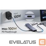 Роутер Cudy  UH407 PortMate USB-C 7-in-1 Hub 4K 60Hz HDMI USB-C PD USB-A SD TF Aluminum Grey 