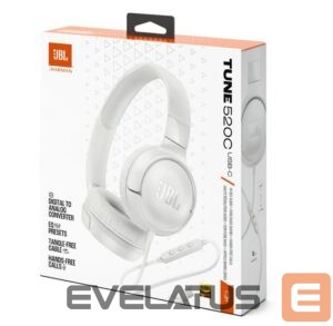 Bezvadu austiņas JBL  Tune 520 Type-C White