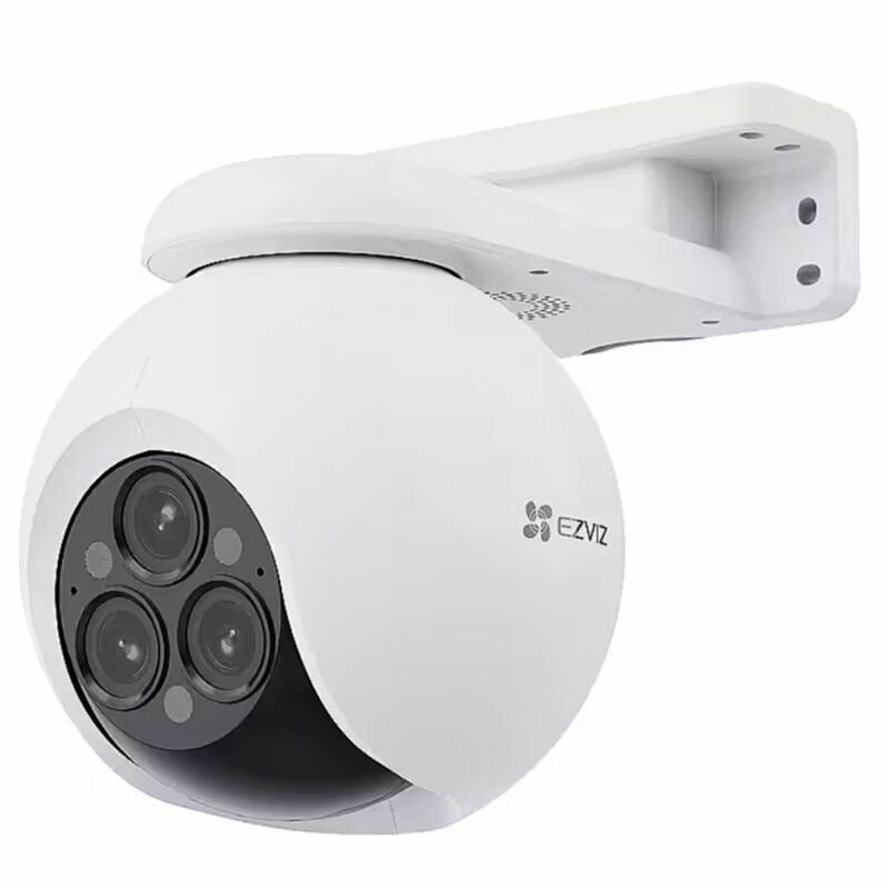Webcam EZVIZ | Smart Home Wi-Fi Camera | CS-H80f | 4 MP+4 MP+4 MP | 2.8-12mm/F1.6 | IP67 | H.265/H.264 | Micro SD, Max. 512 GB