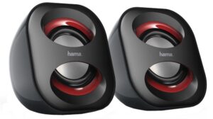 Bezvadu skaļrunis Hama  Sonic Mobil 183 Notebook Speaker Black Red