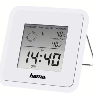 Muud väikesed kodumasinad Hama  Borneo Thermometer and Hygrometer, Digital, For Indoors White