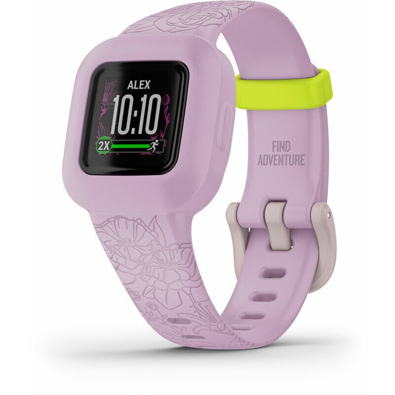 Nutikell Garmin vivofit jr. 3 Smartwatch for kids, Lilac Floral Pink