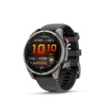 Smart watches Garmin  Fenix 8 Pro – 47 mm, AMOLED, Sapphire, Titanium with Graphite/black silicone band sport watch 