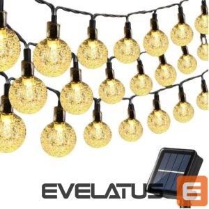 Virtene āra lietošanai Elight  Garden Decor Solar IP65 LED glass balls (1cm) style bulb string light 11m 50pcs bulbs 