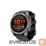 Smart watches Garmin  Fenix 8 Pro – 51 mm, AMOLED, Sapphire, Titanium with Graphite/black silicone band sport watch 