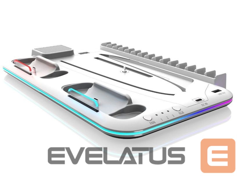 Other Computer Accessory iLike Sim Cooler stand with controller charger for Sony Play Station 5 / 5 Slim RGB Black