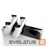 Kontroller Saitake  Dual charging station Dock for Sony Play Station 5 PS5 Controllers console shape Black White