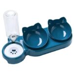 Another product iLike  Pet Cat & Dog Feeding Station 40x22cm with Automatic 500ml Water Dispenser+  2 Bowls 