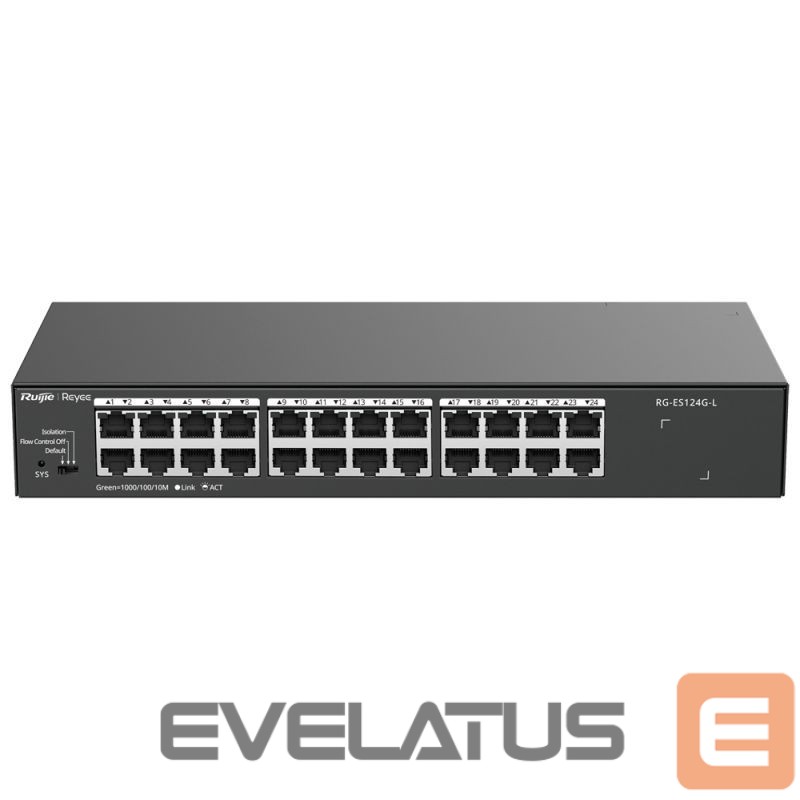 Adapteris Ruijie RG-ES116G-L 16 pieslēgvietu komutators