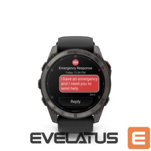 Išmanusis laikrodis Garmin  Fenix 8 Pro – 51 mm, AMOLED Sapphire, Carbon grey DLC titanium with Black/pebble grey silicone band/010-03199-01 