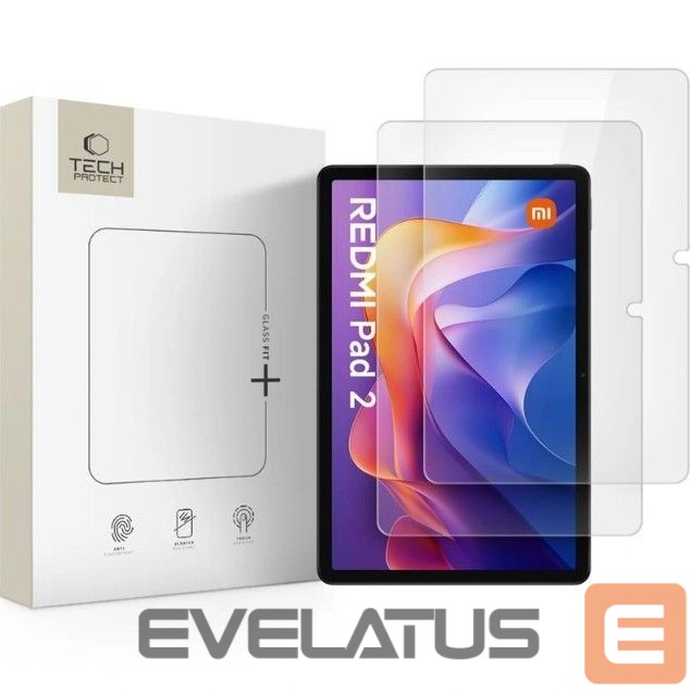 Aizsargstikls Tech-Protect Xiaomi REDMI PAD 2 / SE 11.0 CLEAR GLASS FIT+ 2-PACK Clear