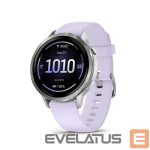 Умные часы Garmin  Venu 4 - 41mm, Silver with Periwinkle Silicone Band sports watch 