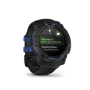Viedpulksteni Garmin  Instinct 3 – 50 mm, Supernova Edition, AMOLED, Black / Bolt blue sports watch 