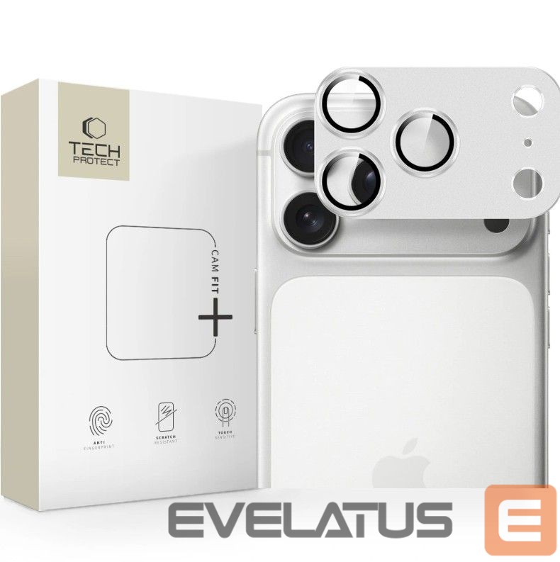 Kaitseklaasid Tech-Protect Apple IPHONE 17 PRO MAX APARATU TECH-PROTECT CAMFULL FIT Silver