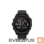 Nutikell Garmin  Fenix 8 – 47 mm, Solar, Sapphire Sapphire, Carbon grey DLC titanium with Black/pebble grey/ 010-02906-11 
