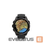 Viedpulksteni Garmin  Fenix 8 – 43 mm, AMOLED Sapphire, Carbon grey DLC titanium with Black/pebble grey silicone band/ 010-02903-21 