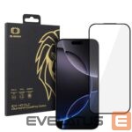 Aizmugurējais vāciņš iLike Apple Iphone 16 Pro Max 10X HD DLC Diamond Coating Tempered Glass Black