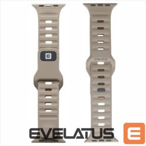 Siksniņa Evelatus  Evelatus Watch 42/44/45 Sport Silicone Loop Beige Grey