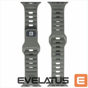 Siksniņa Evelatus  Evelatus Watch 42/44/45 Sport Silicone Loop Dark Gray
