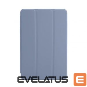 Maciņš grāmata Evelatus  Galaxy Tab A9 Tablet case with imitate microfiber inside Lavender Gray