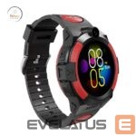 Smart watches iWear  LT32 Durable 4G Sim GPS Tracking IP67 Kids Watch & Phone Call with Chat Camera Black Red