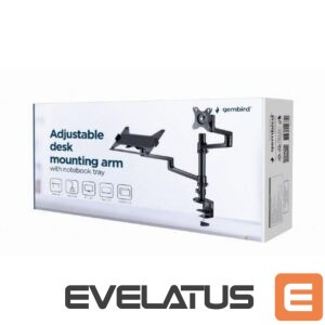 TV kronšteini Gembird  DISPLAY ACC MOUNTING ARM/NB TRAY MA-DA-04 
