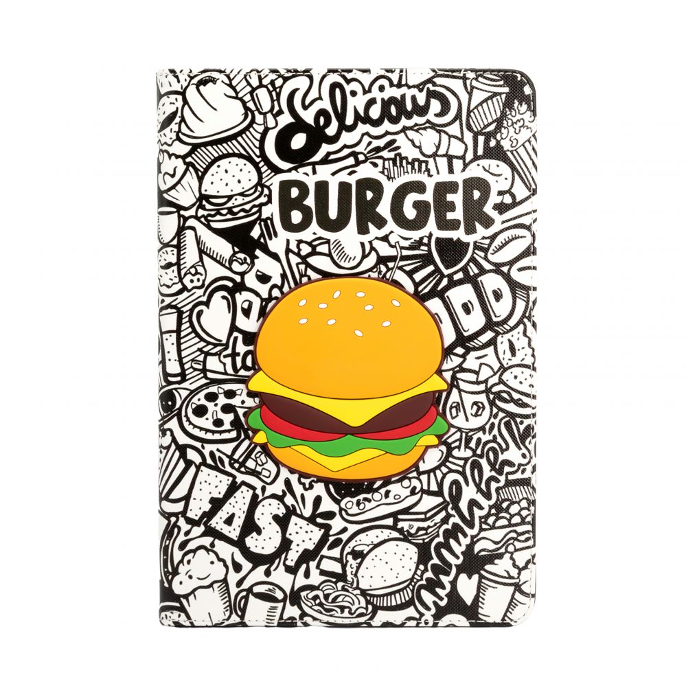 Kaaned iLike Samsung Galaxy Tab A8 10.5 (2021) Tablet Case Design SM-X200/SM-X205 Burger