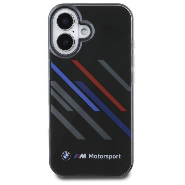 Other Phone Accessory BMW BMW Motosport IML Random Stripes iPhone 16 Plus Case - Black