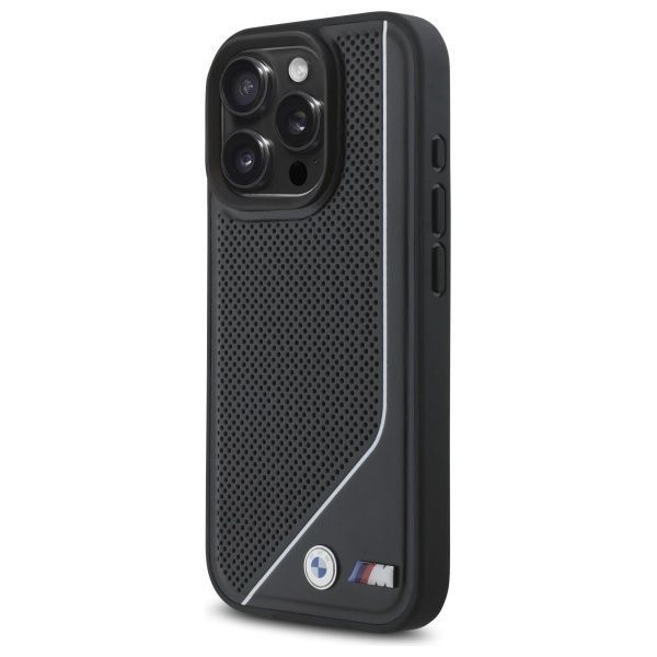 Other Phone Accessory BMW BMW M Perforated Twisted Line MagSafe case for iPhone 16 Pro - black