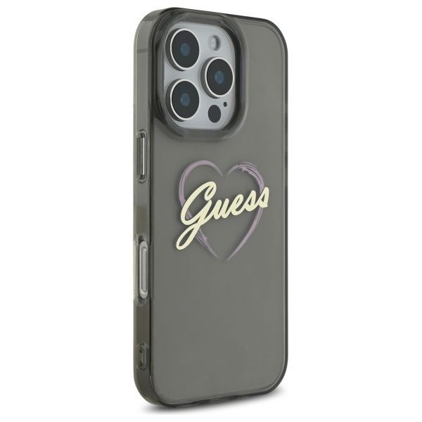 Other Phone Accessory Guess Guess IML Heart Case for iPhone 16 Pro - Black