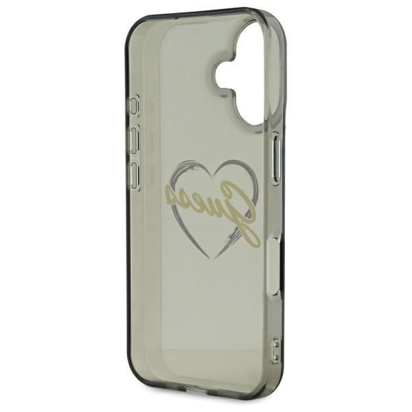Other Phone Accessory Guess Guess IML Heart iPhone 16 Case - Black